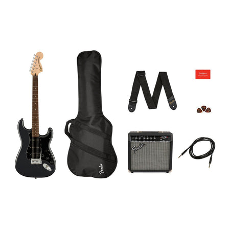 Đàn Guitar Điện Squier Affinity Series Stratocaster HSS Pack, Maple Fingerboard, Charcoal Frost Metallic, #0372821069