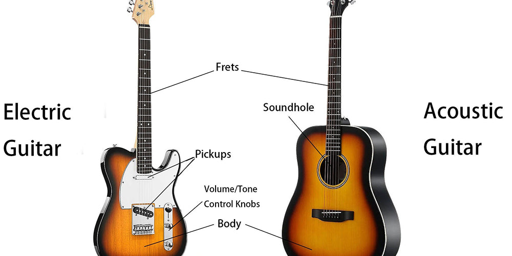 Đàn Guitar Thùng/Gỗ và Guitar Điện Khác Nhau Như Thế Nào?
