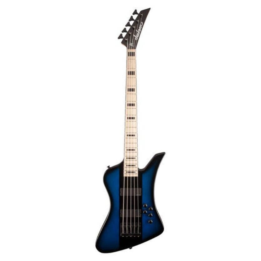 Đàn Guitar Bass 5 Dây Jackson David Ellefson Kelly Bird V Signature, Blue Stripe