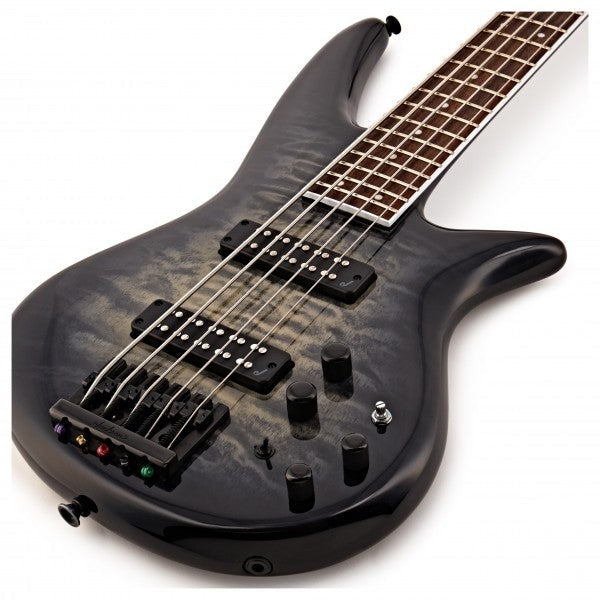 Đàn Guiar Bass 5 Dây Jackson X Series Spectra Bass SBXQ V, Transparent Black Burst