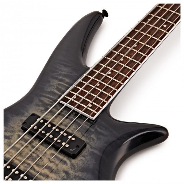 Đàn Guiar Bass 5 Dây Jackson X Series Spectra Bass SBXQ V, Transparent Black Burst