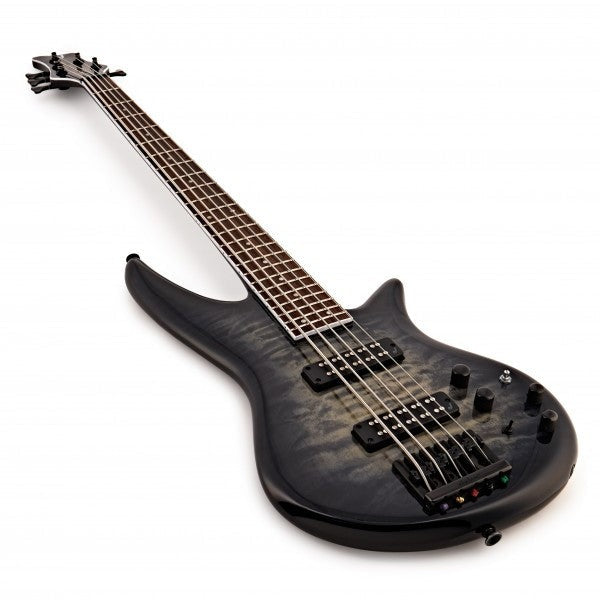 Đàn Guiar Bass 5 Dây Jackson X Series Spectra Bass SBXQ V, Transparent Black Burst