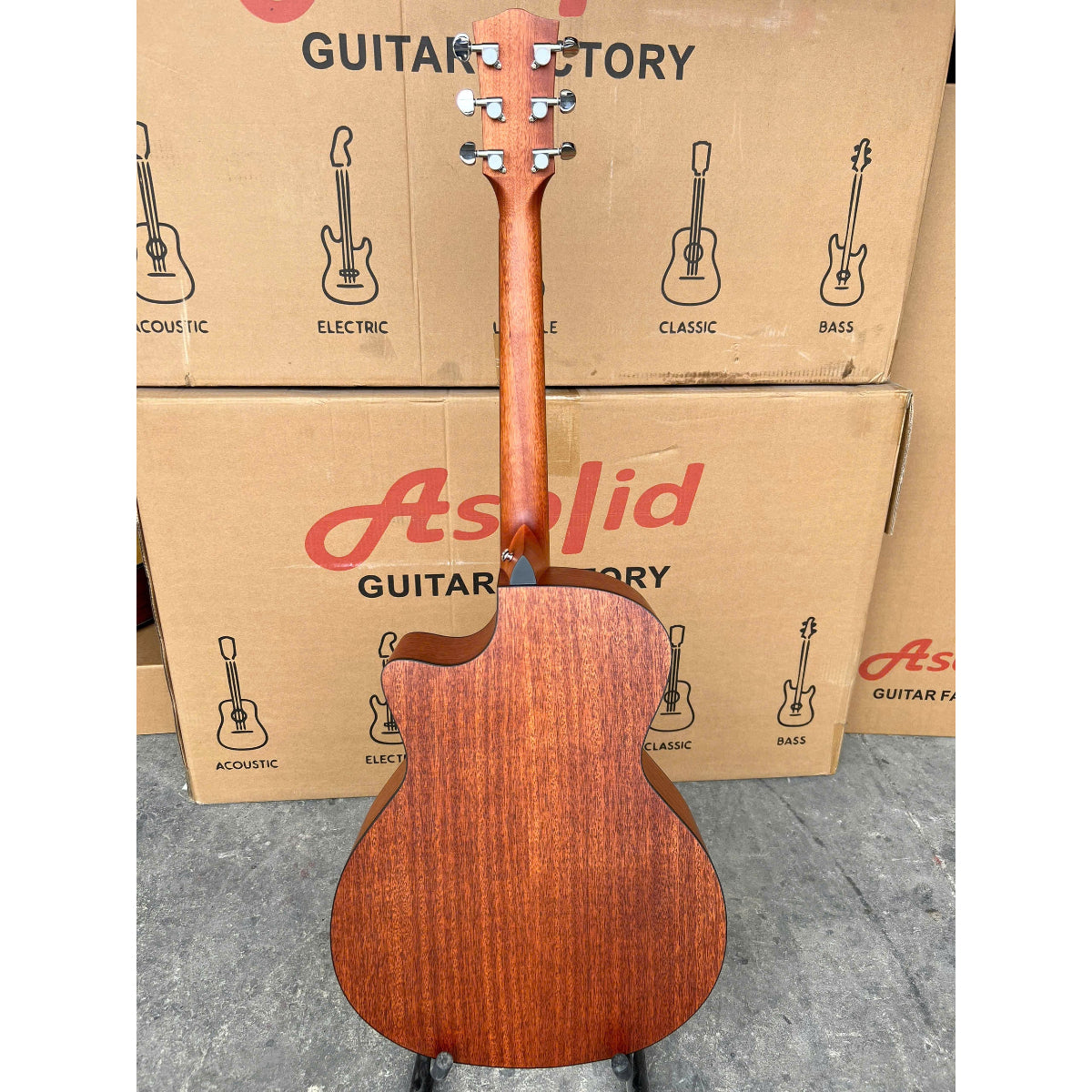 Đàn Guitar Acoustic Asolid 54CA Solid Top, Natural