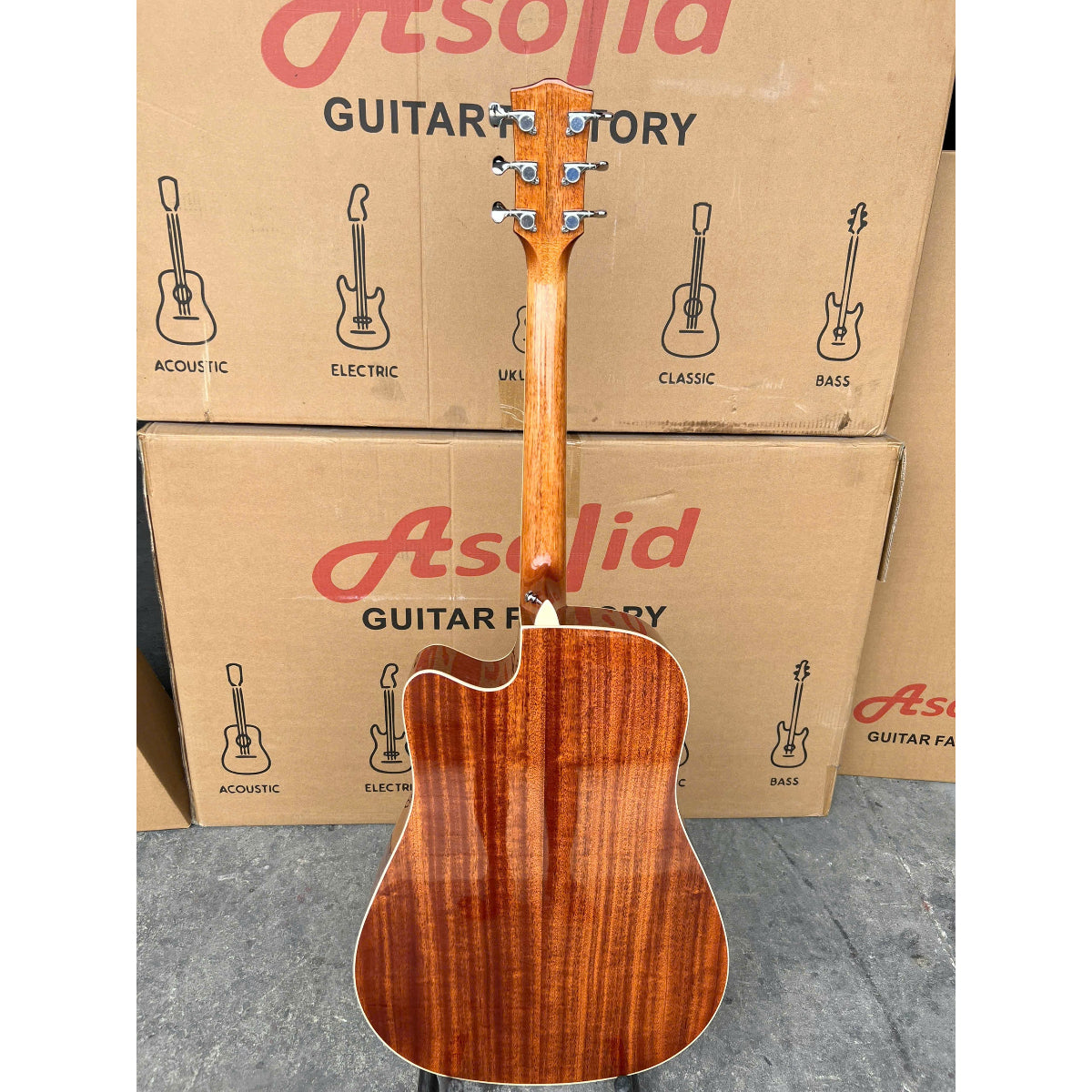 Đàn Guitar Acoustic Asolid 54CDP Solid Top, Natural