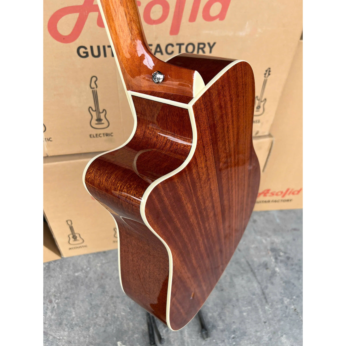 Đàn Guitar Acoustic Asolid 54CDP Solid Top, Natural
