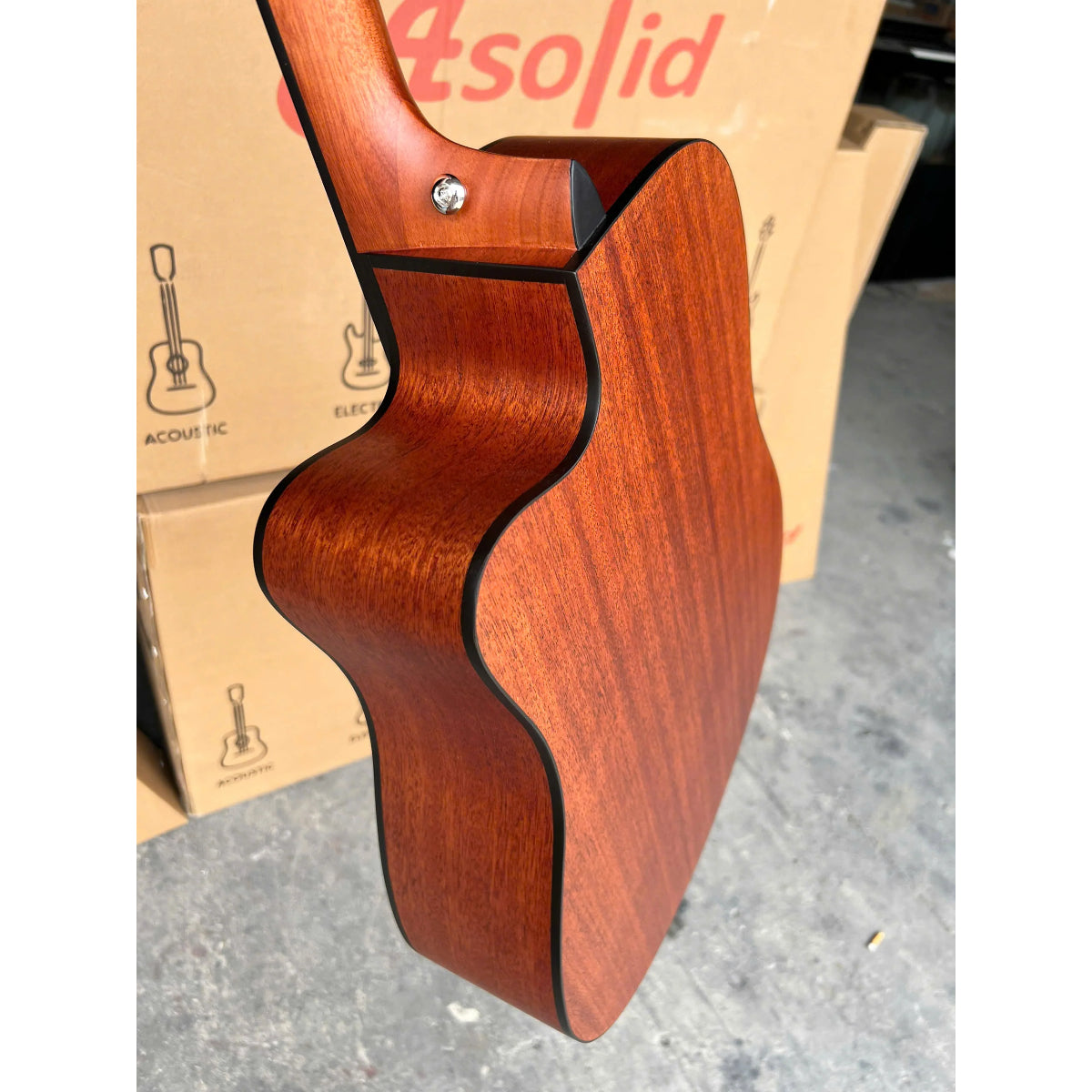 Đàn Guitar Acoustic Asolid 54CD Solid Top, Natural