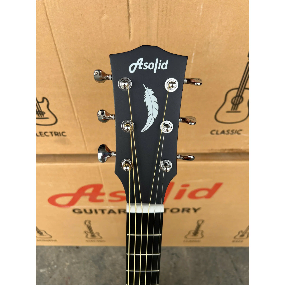 Đàn Guitar Acoustic Asolid 54GA Solid Top, Natural