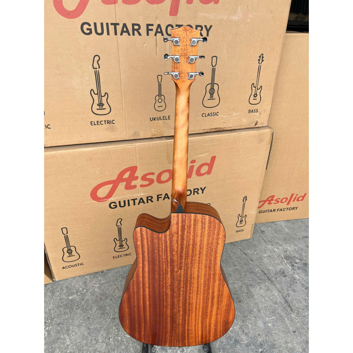 Đàn Guitar Acoustic Asolid 54GD Solid Top, Natural
