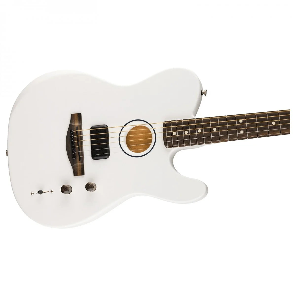 Đàn Guitar Acoustic Fender Limited Edition Finneas Signature American Acoustasonic Telecaster, Satin Artic White