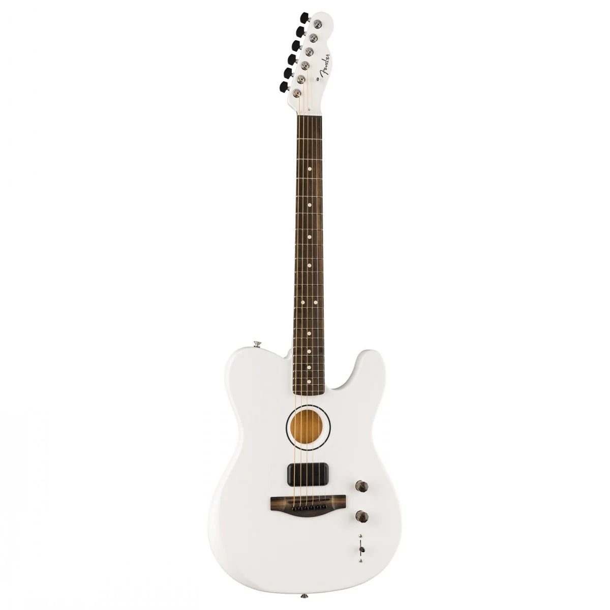 Đàn Guitar Acoustic Fender Limited Edition Finneas Signature American Acoustasonic Telecaster, Satin Artic White