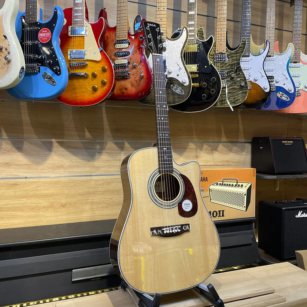 Đàn Guitar Acoustic Saga A1DC Pro