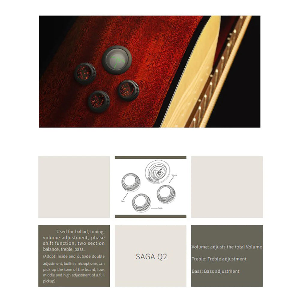 Đàn Guitar Acoustic Saga K1GCNE