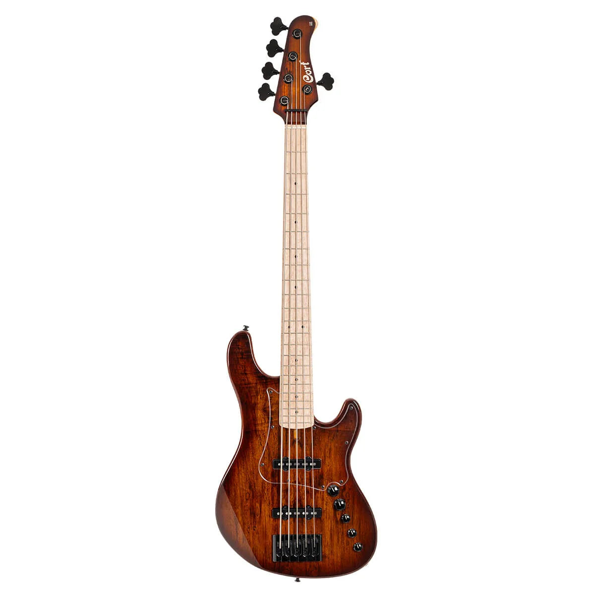 Đàn Guitar Bass Cort GB Fusion 5, Antique Brown Burst