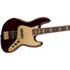 Đàn Guitar Bass Squier 40th Anniversary Jazz Bass, Gold Edition, Laurel Fingerboard, Ruby Red Metallic, #0379440515