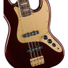 Đàn Guitar Bass Squier 40th Anniversary Jazz Bass, Gold Edition, Laurel Fingerboard, Ruby Red Metallic, #0379440515