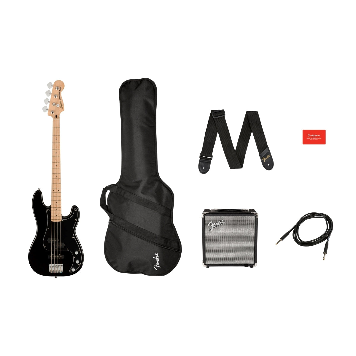 Đàn Guitar Bass Squier Affinity Series Precision Bass PJ Pack, Laurel Fingerboard, Black, #0372981006