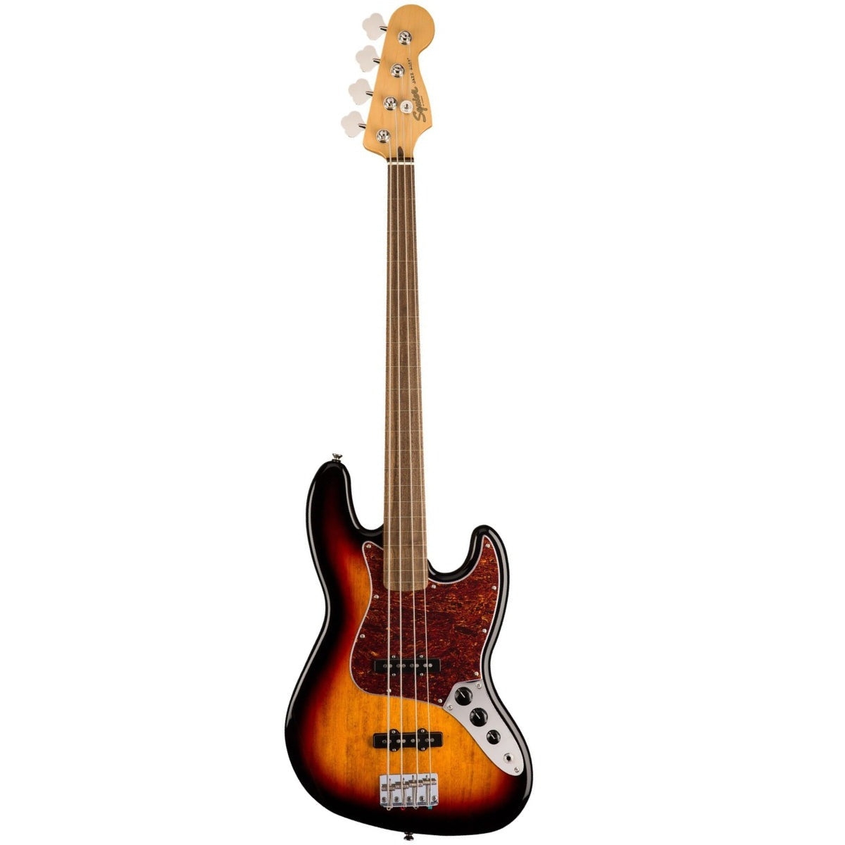  Đàn Guitar Bass Squier Classic Vibe 60s Jazz Bass Fretless, Laurel Fingerboard, 3-Color Sunburst, #0374531500