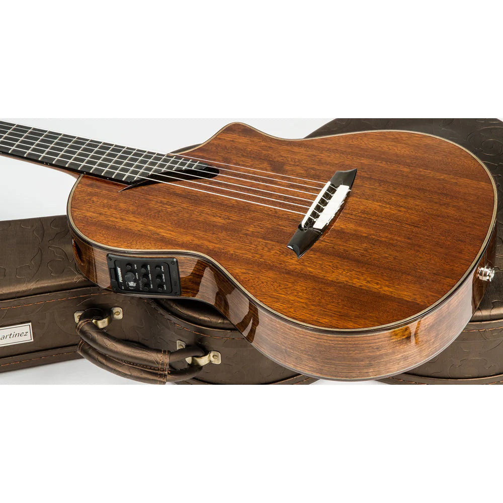 Đàn Guitar Classic Martinez MSCC14 OV Ovangkol Thinbody wBag