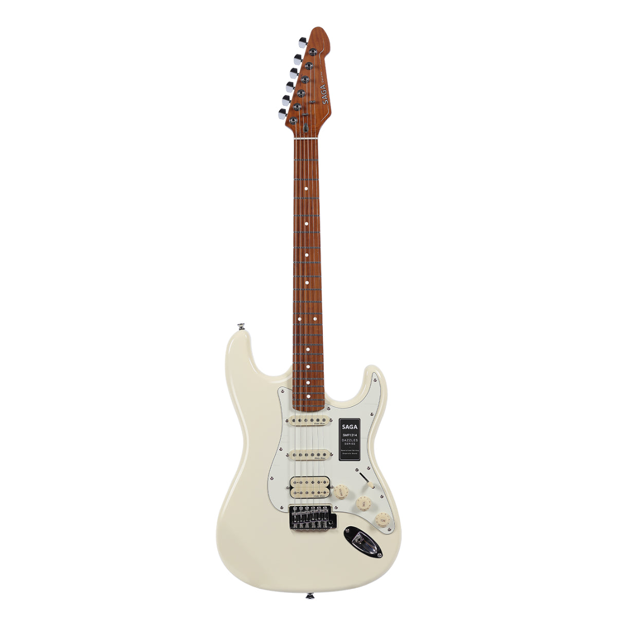Đàn Guitar Điện Saga Dazzles Series SMF1314 HSS, Roasted Maple Fingerboard