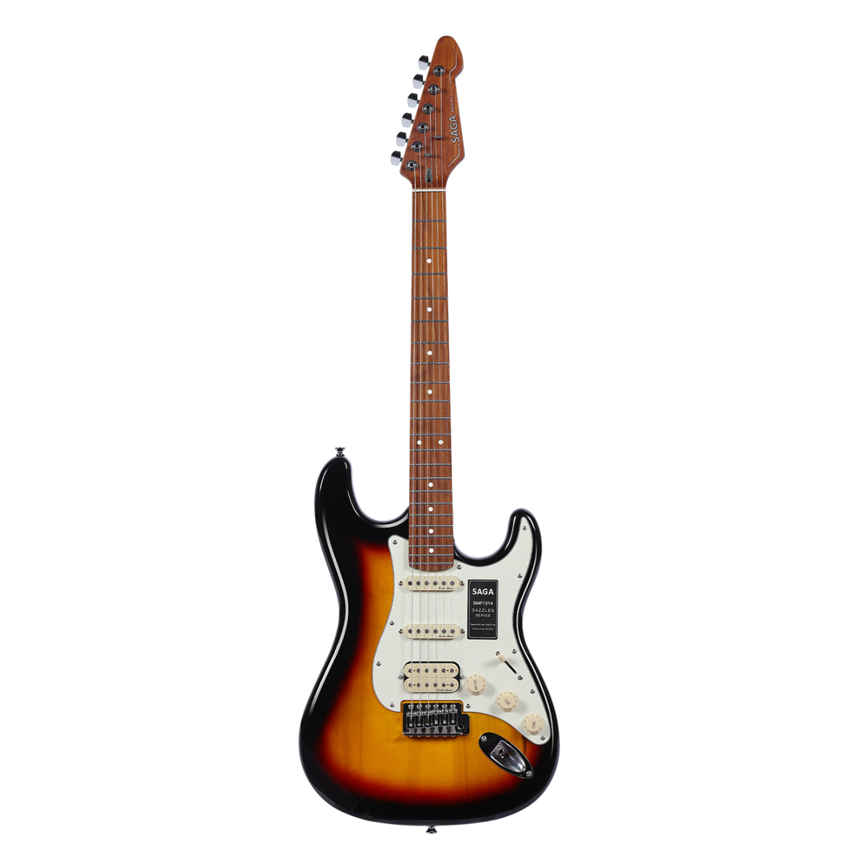 Đàn Guitar Điện Saga Dazzles Series SMF1314 HSS, Roasted Maple Fingerboard