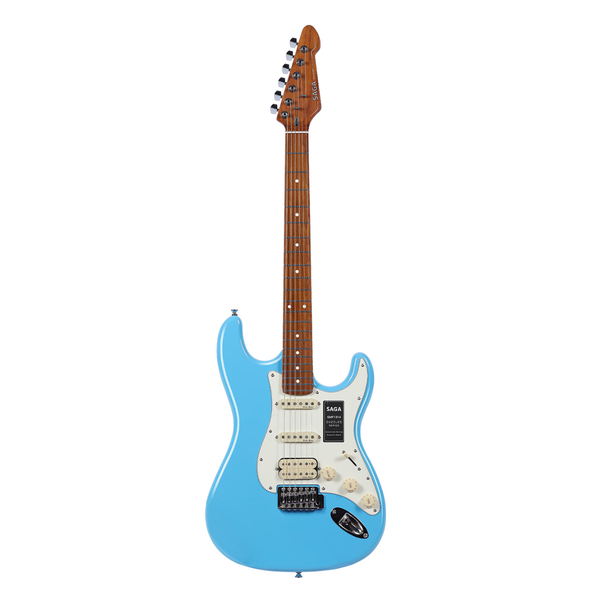 Đàn Guitar Điện Saga Dazzles Series SMF1314 HSS, Roasted Maple Fingerboard
