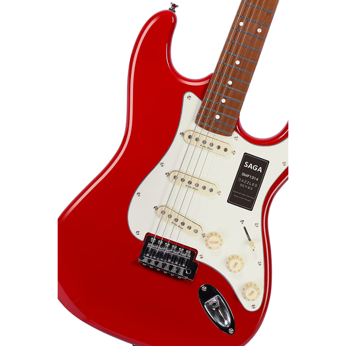 Đàn Guitar Điện Saga Dazzles Series SMF1314 SSS, Roasted Maple Fingerboard