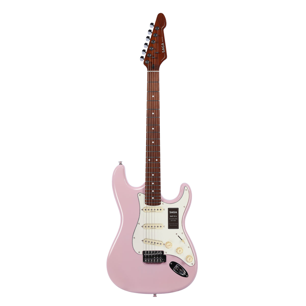 Đàn Guitar Điện Saga Dazzles Series SMF1314 SSS, Roasted Maple Fingerboard