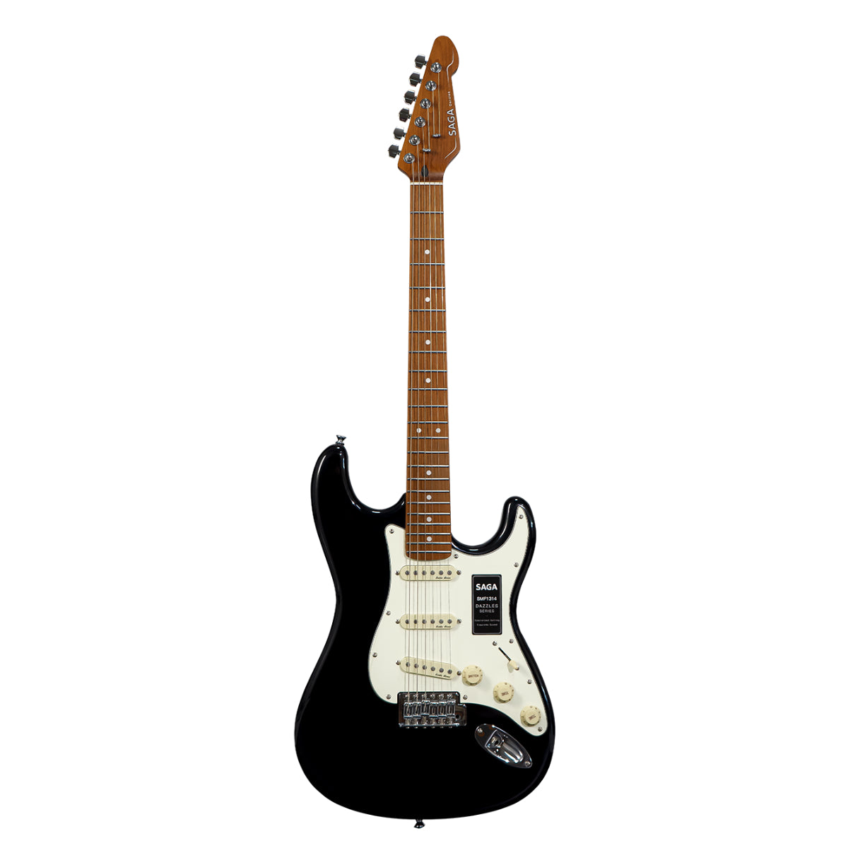 Đàn Guitar Điện Saga Dazzles Series SMF1314 SSS, Roasted Maple Fingerboard