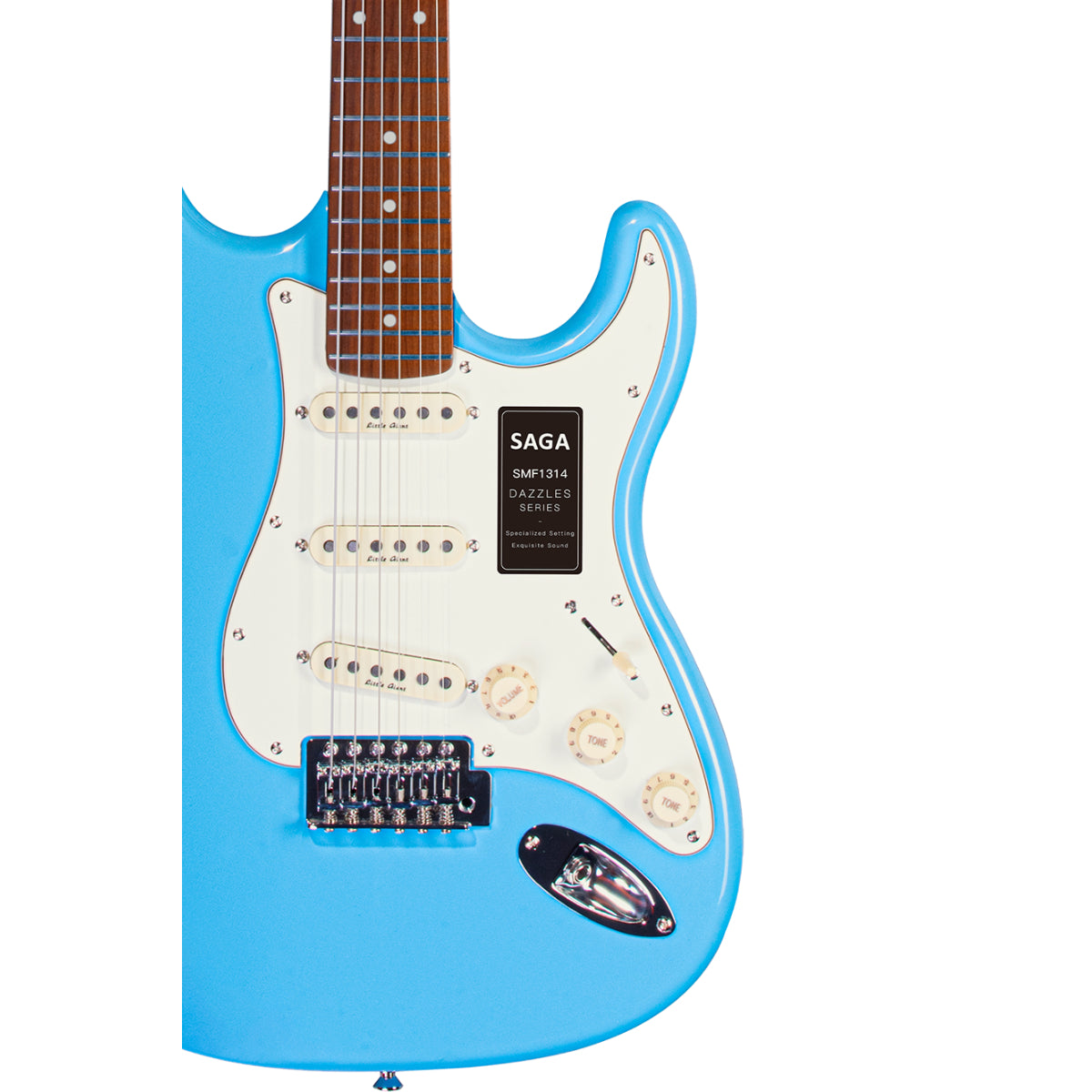 Đàn Guitar Điện Saga Dazzles Series SMF1314 SSS, Roasted Maple Fingerboard