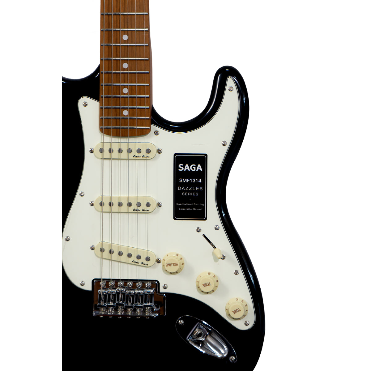 Đàn Guitar Điện Saga Dazzles Series SMF1314 SSS, Roasted Maple Fingerboard