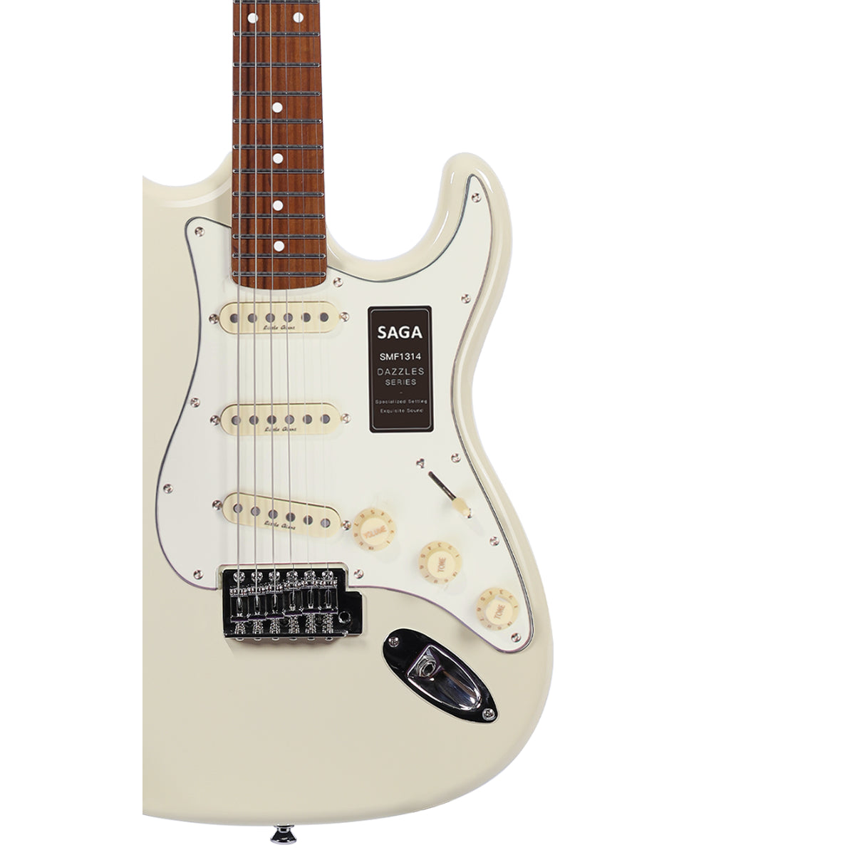 Đàn Guitar Điện Saga Dazzles Series SMF1314 SSS, Roasted Maple Fingerboard