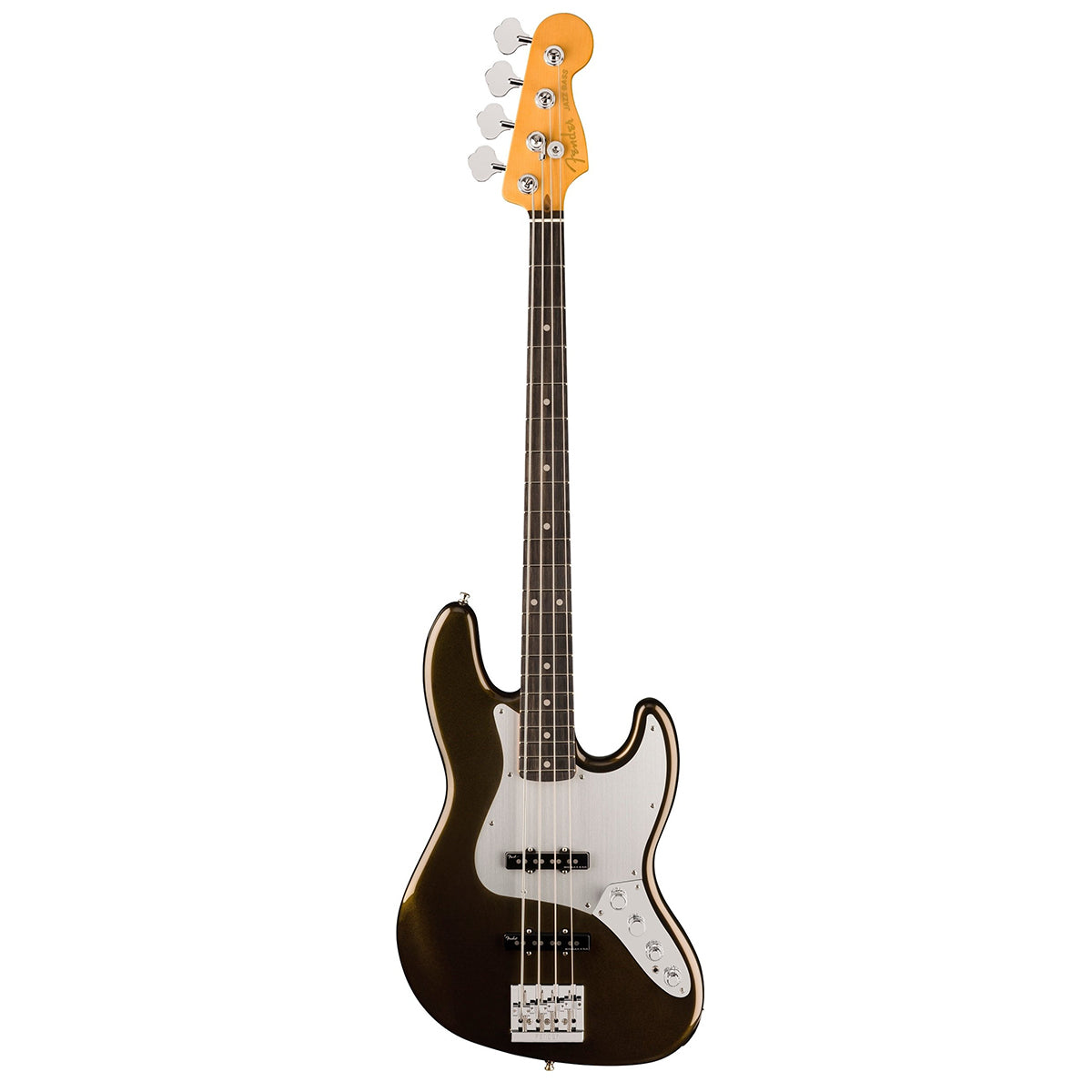 Fender American Ultra II Jazz Bass Guitar, Texas Tea, #0199111790