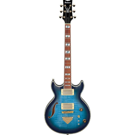 Đàn Guitar Điện Ibanez AR520HFM Hollowbody, HH, Light Blue Burst