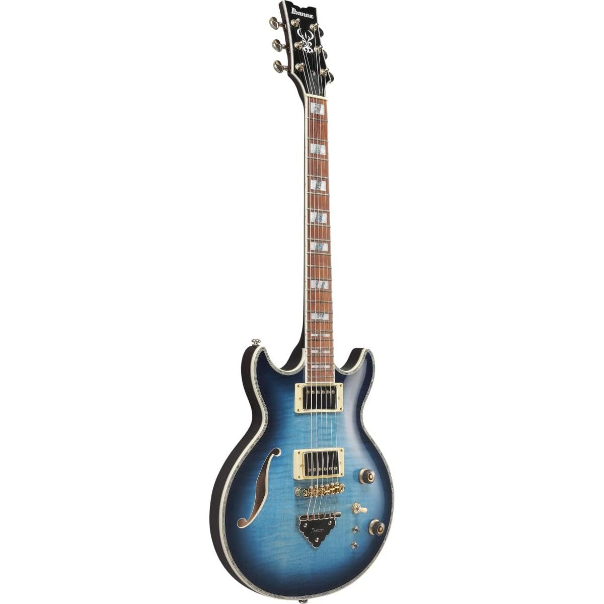 Đàn Guitar Điện Ibanez AR520HFM Hollowbody, HH, Light Blue Burst