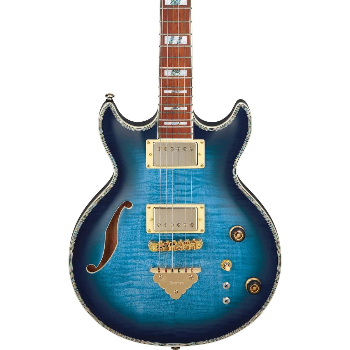 Đàn Guitar Điện Ibanez AR520HFM Hollowbody, HH, Light Blue Burst