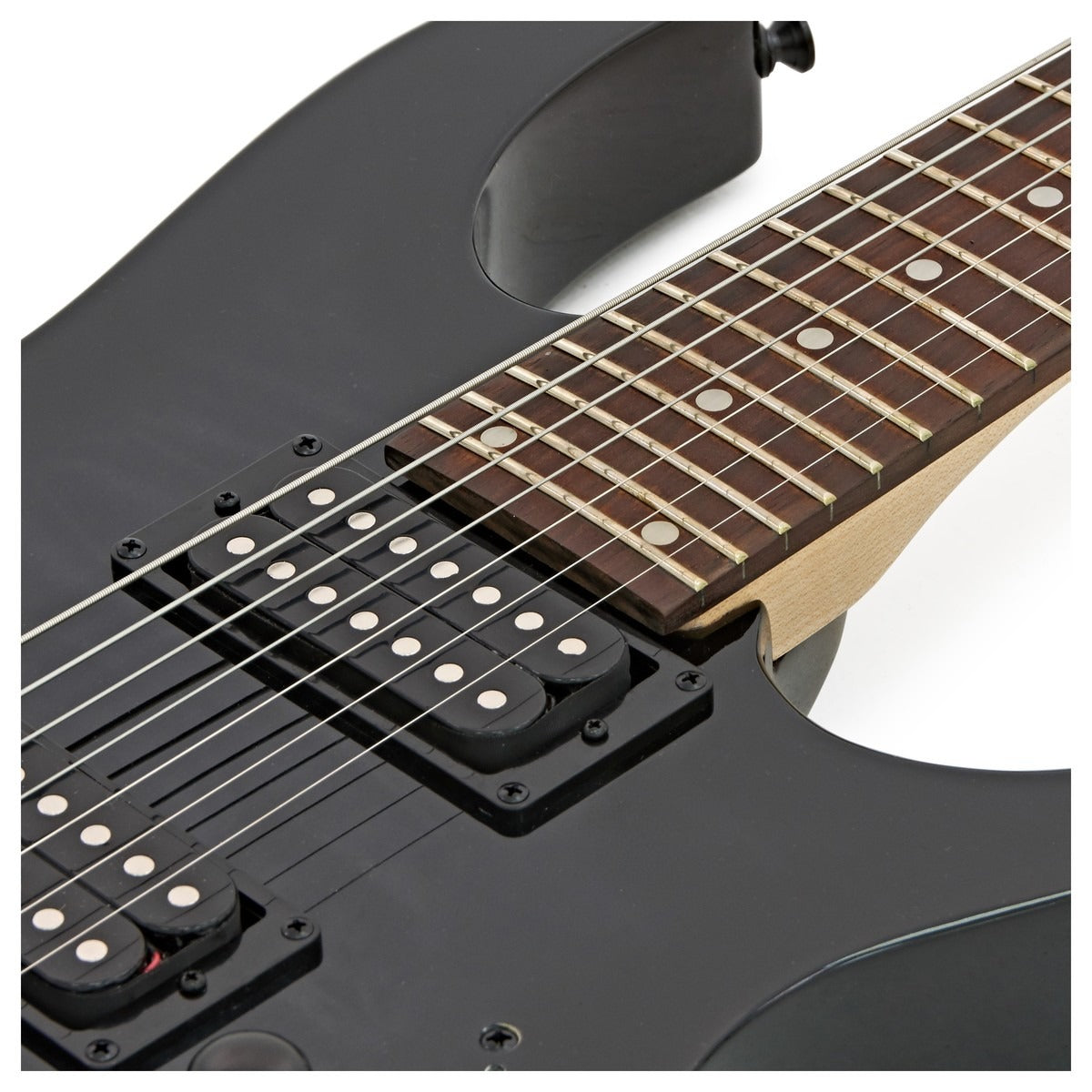 Đàn Guitar Điện Ibanez GRG7221QA, HH, 7 Dây, RG Gio Series, Transparent Black Sunburst