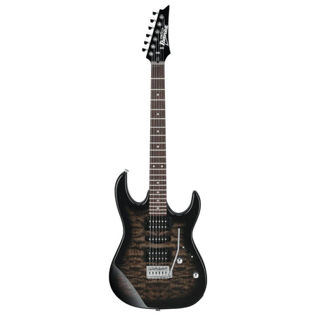 Đàn Guitar Điện Ibanez GRX70QA, HSH, RG Gio Series, Transparent Black Sunburst