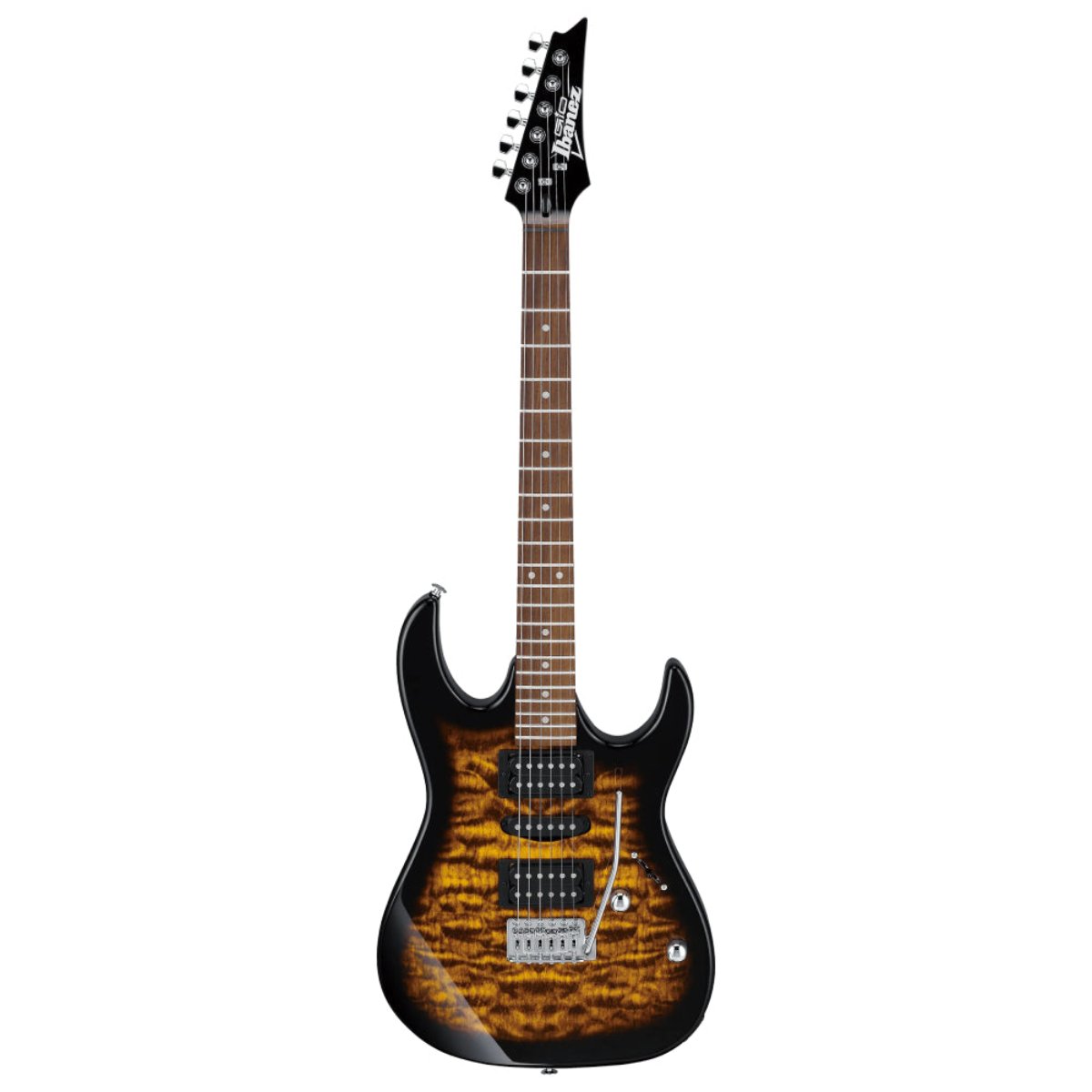 Đàn Guitar Điện Ibanez GRX70QA, HSH, RG Gio Series, Sunburst