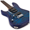 Đàn Guitar Điện Ibanez GRX70QAL, HSH, Left-Handed, RG Gio Series, Transparent Blue Burst