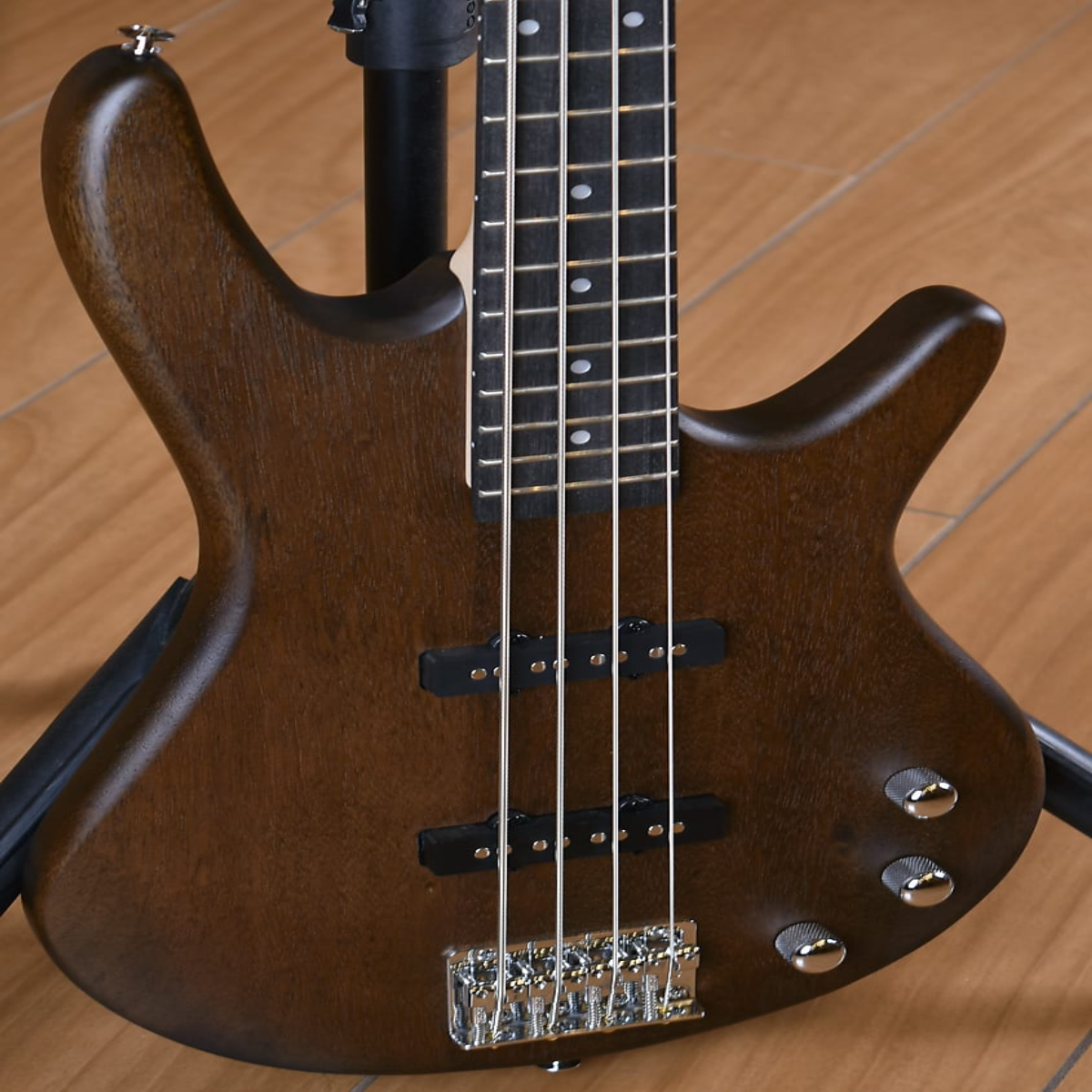 Đàn Guitar Bass Ibanez SR GIO, Ibanez GSR180, Transparent Light Brown Flat