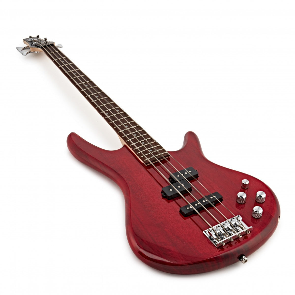 Đàn Guitar Bass Ibanez SR GIO, Ibanez GSR200, Transparent Red