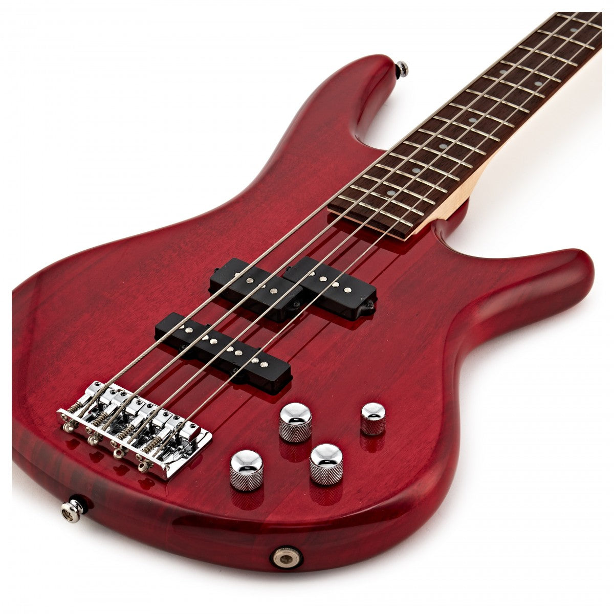 Đàn Guitar Bass Ibanez SR GIO, Ibanez GSR200, Transparent Red