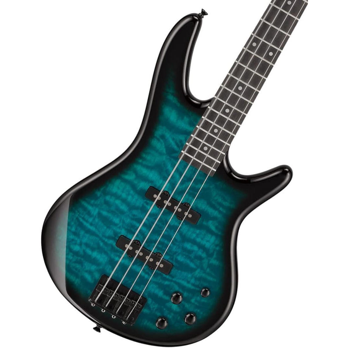 Đàn Guitar Bass Ibanez SR GIO, Ibanez GSR280QA, Transparent Marine Sunburst
