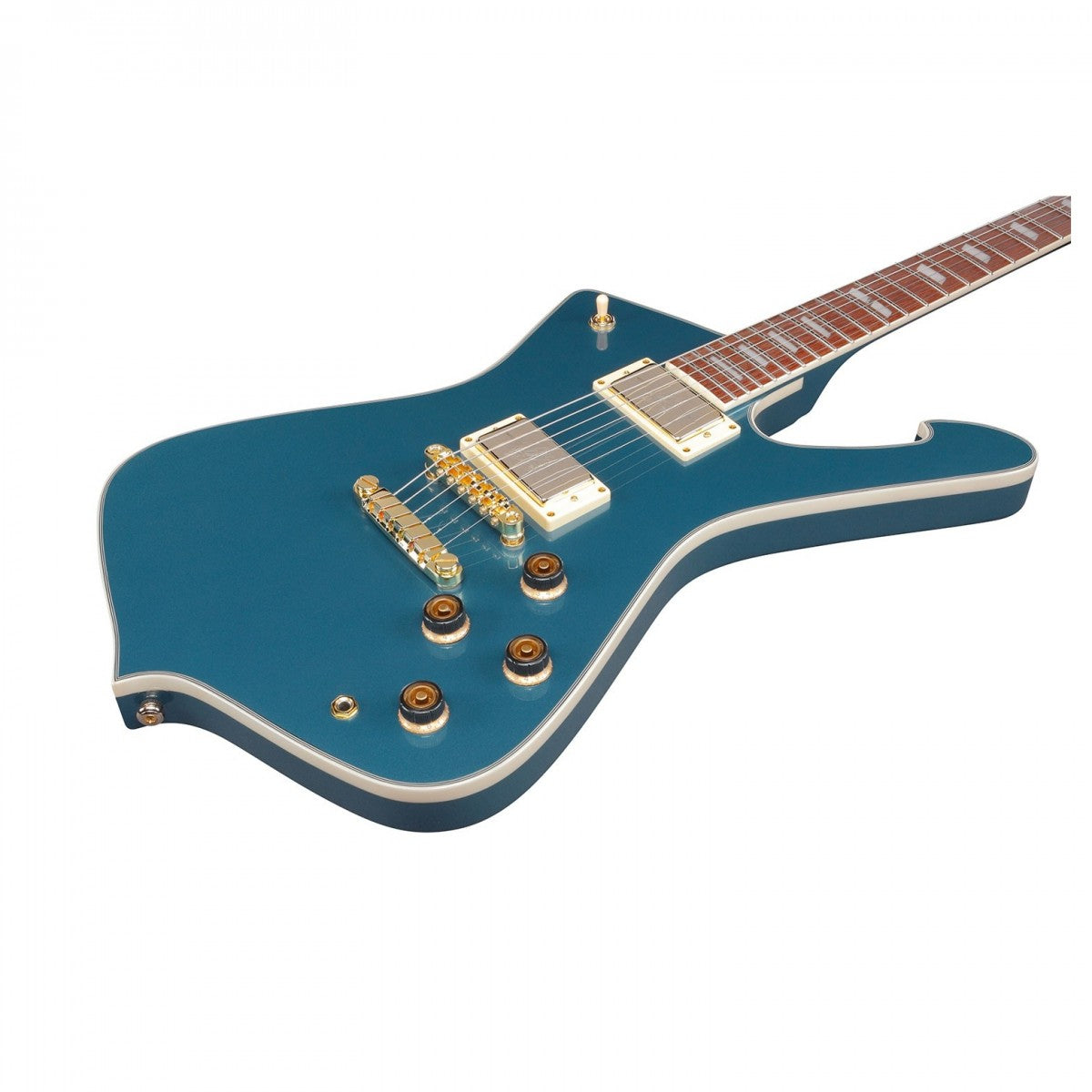 Đàn Guitar Điện Ibanez Iceman IC420, HH, Antique Blue Metallic