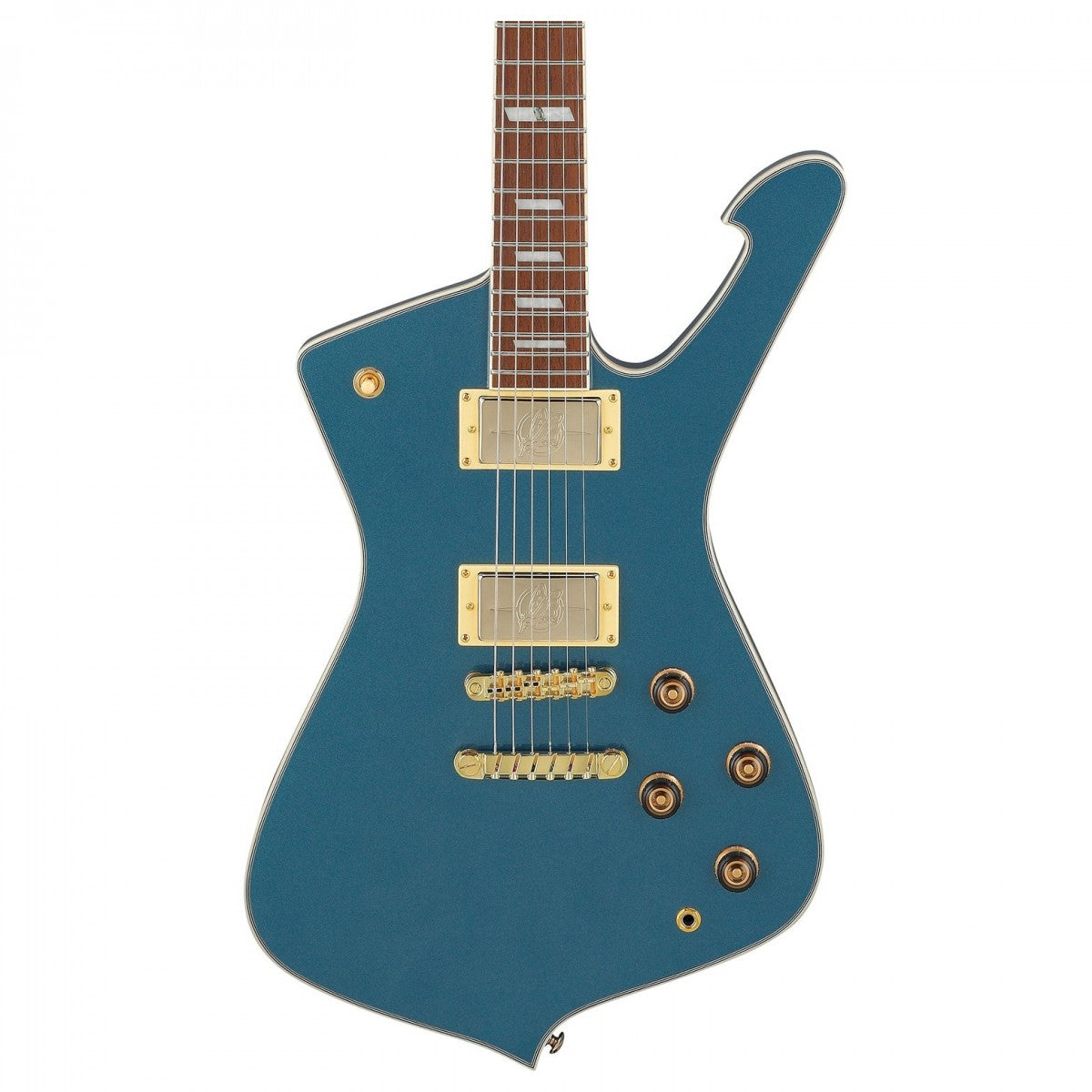 Đàn Guitar Điện Ibanez Iceman IC420, HH, Antique Blue Metallic