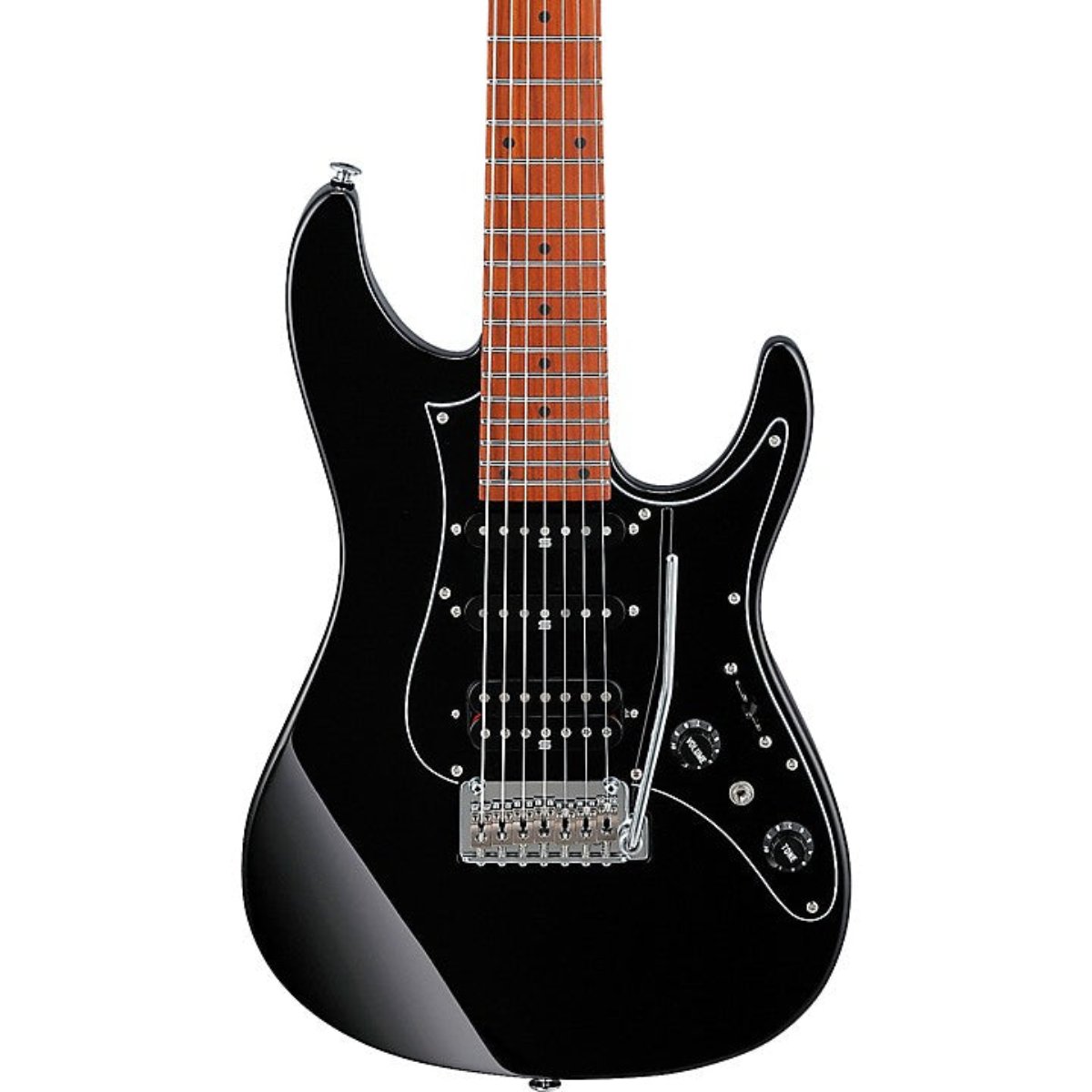 Đàn Guitar Điện 7 Dây Ibanez Prestige AZ24047, HSS, Black w/Case