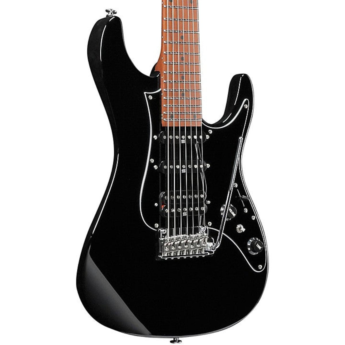 Đàn Guitar Điện 7 Dây Ibanez Prestige AZ24047, HSS, Black w/Case