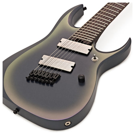 Đàn Guitar Điện Ibanez RGD71ALMS, HH, 7 Dây, RGD Axe Design Lab Series, Black Aurora Burst Matte