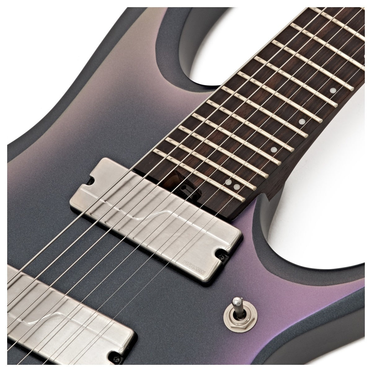 Đàn Guitar Điện Ibanez RGD71ALMS, HH, 7 Dây, RGD Axe Design Lab Series, Black Aurora Burst Matte