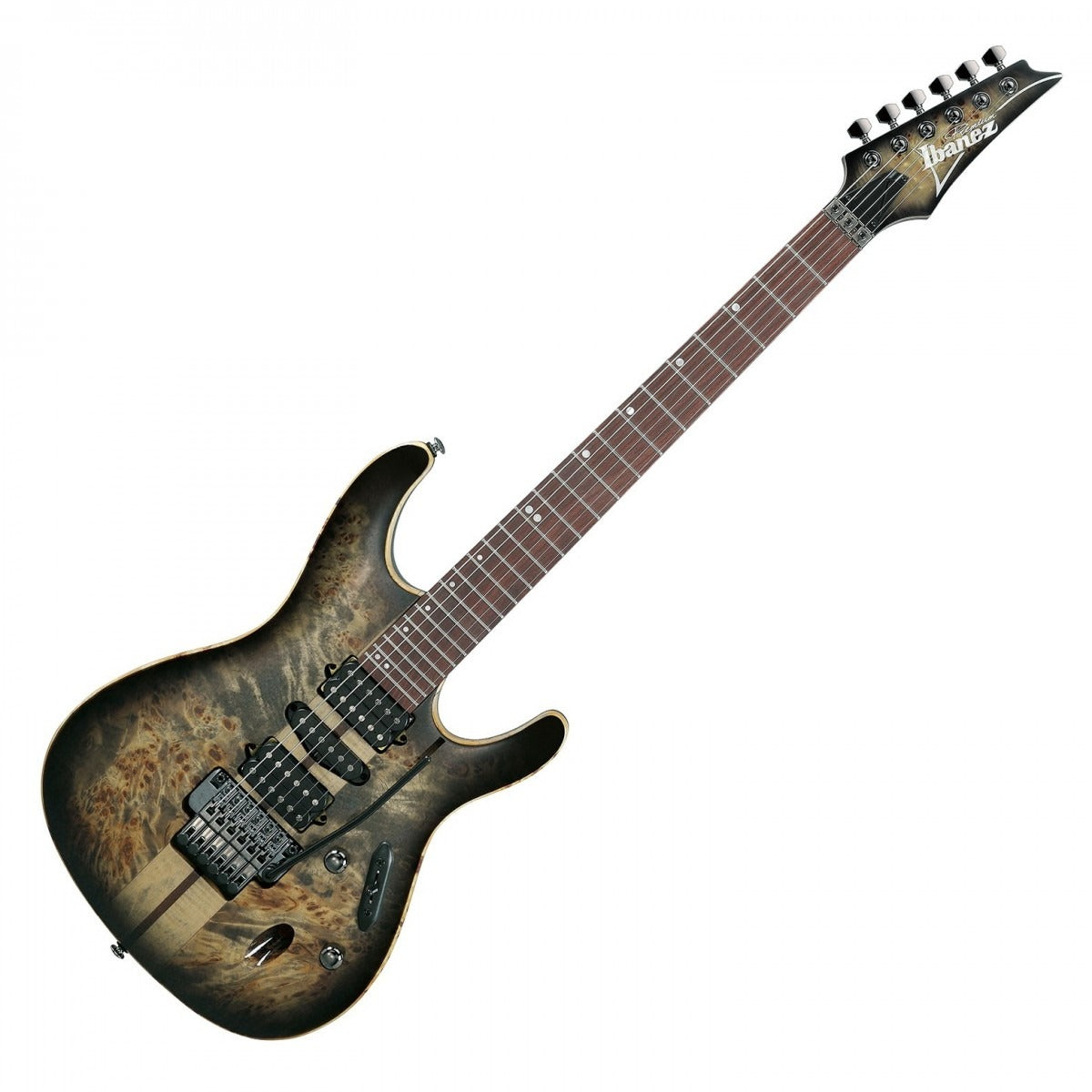 Đàn Guitar Điện Ibanez S1070PBZ, HSH, S Premium Series, Charcoal Black Burst